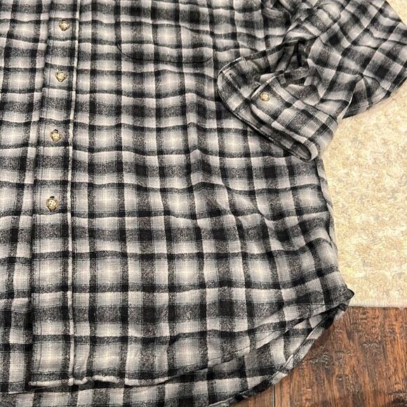 pendleton virgin wool plaid lodge shirt size L EUC - Picture 4 of 9